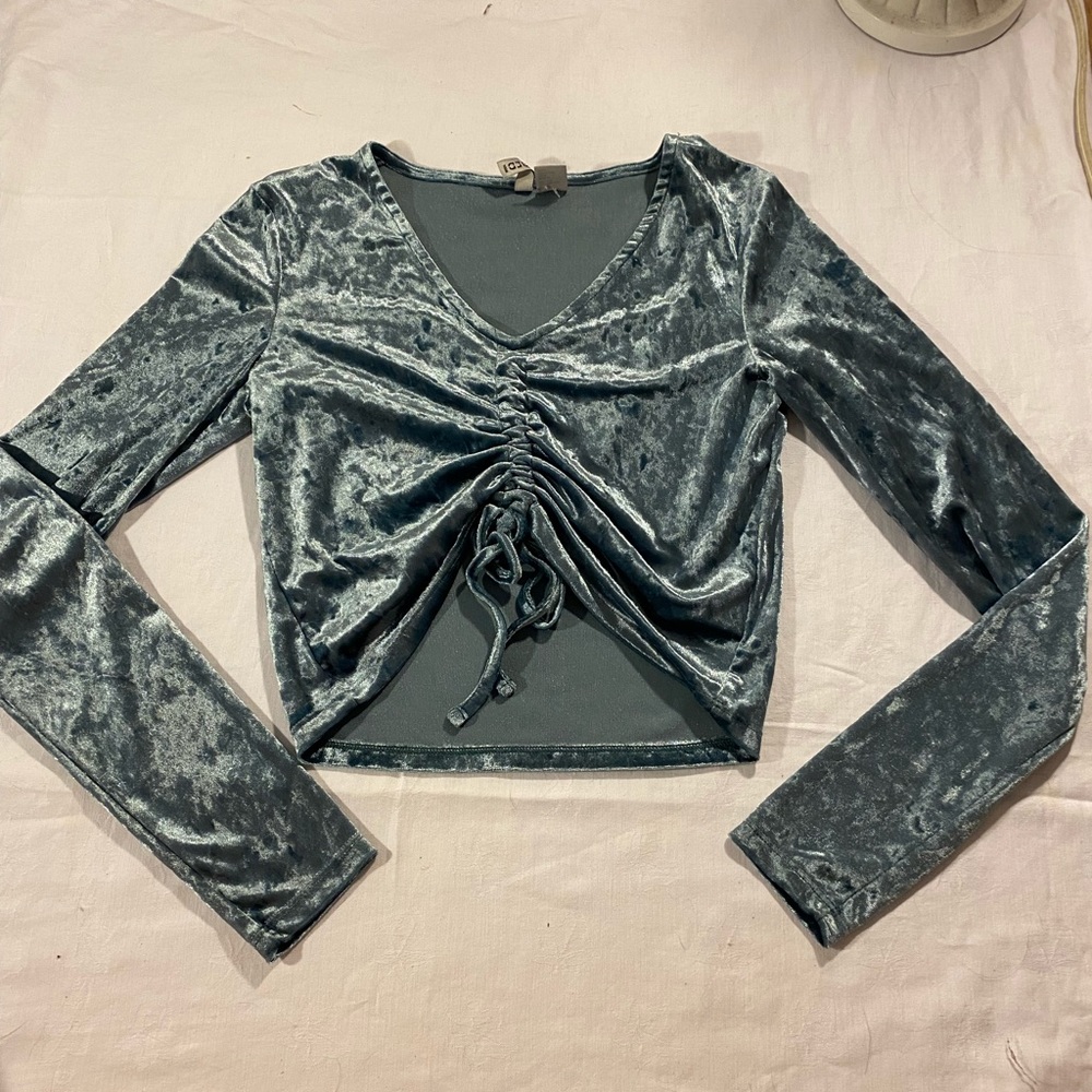 Velvet Bunched Up Top